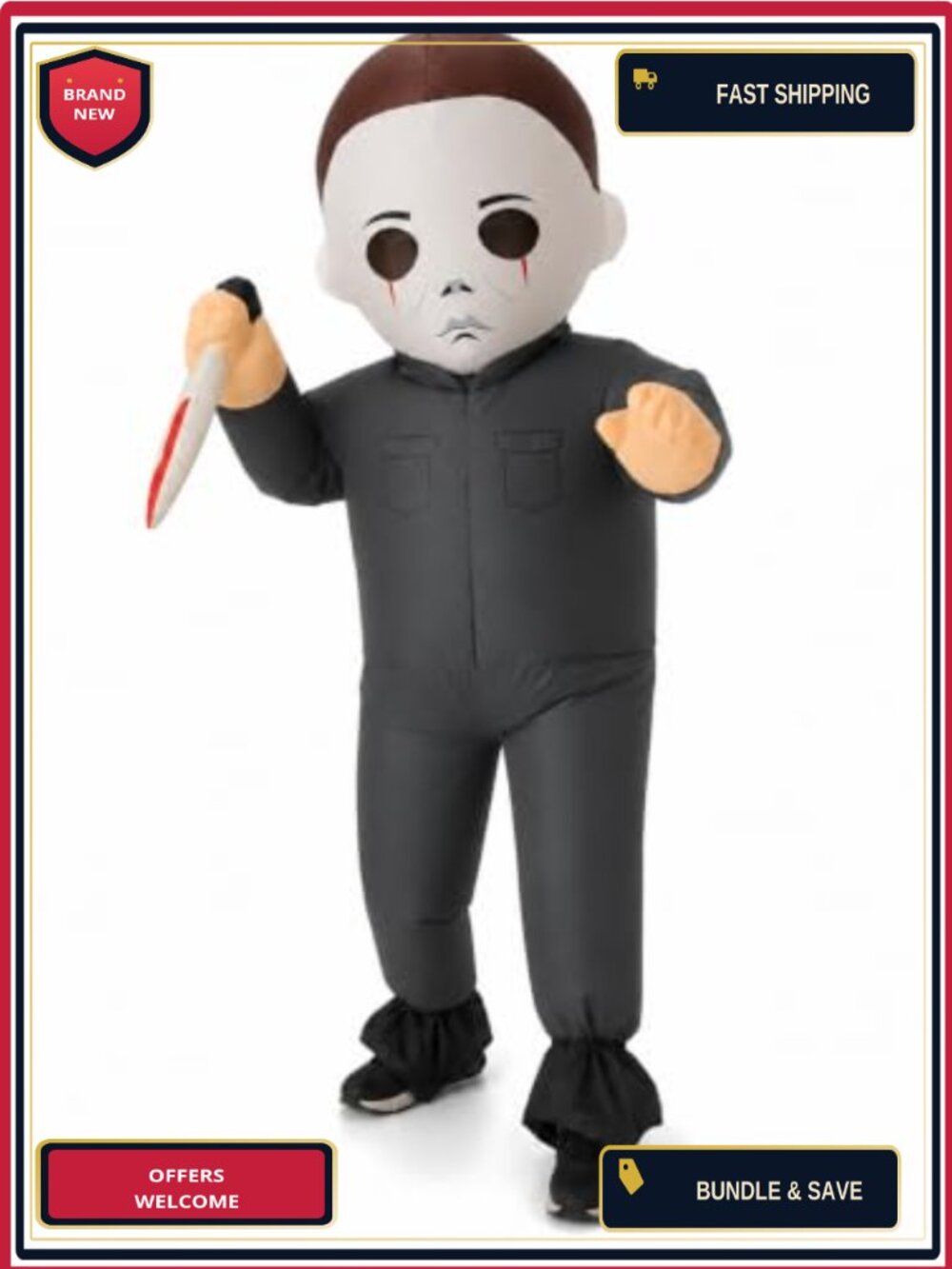 Halloween Inflatable Costume Full Body Scary Killer Adult Cosplay